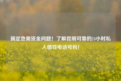 搞定急需资金问题！了解曲靖可靠的24小时私人借钱电话号码！ 曲靖24小时私人借钱电话号码 曲靖私人借款  第1张